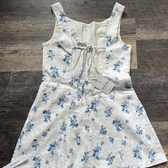 NWT Reformation Amorette Linen Dress in Delicacy Print 6 - Picture 6 of 7